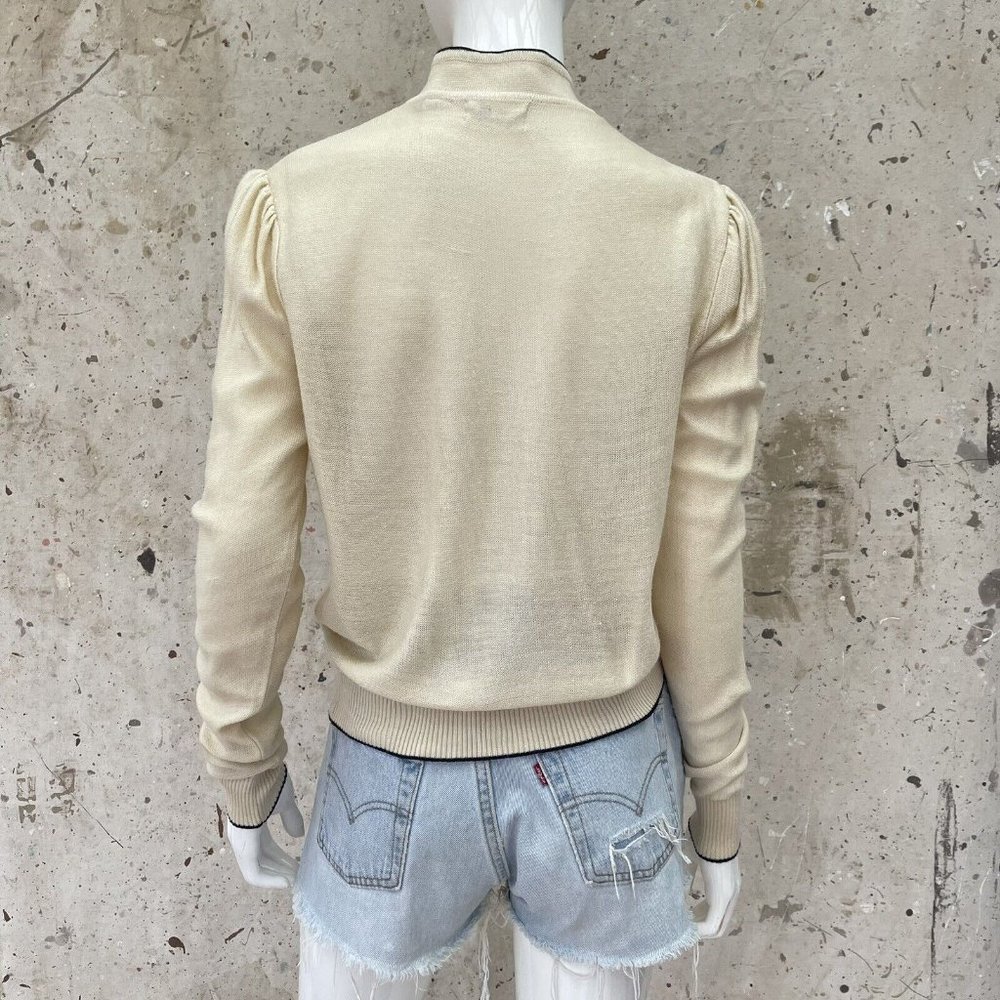 Vintage 70’s/80’s Knit Acrylic Sweater By Albee, M/L - Picture 3 of 5